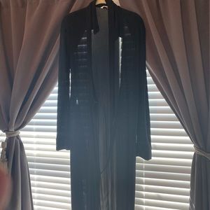 DVF Black l/s wrap dress